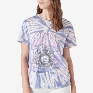 Lucky Brand AC/DC Tie-Dye Graphic Tee